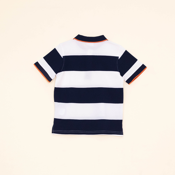 Chemise de Rayas Azules y Blancas para Niño