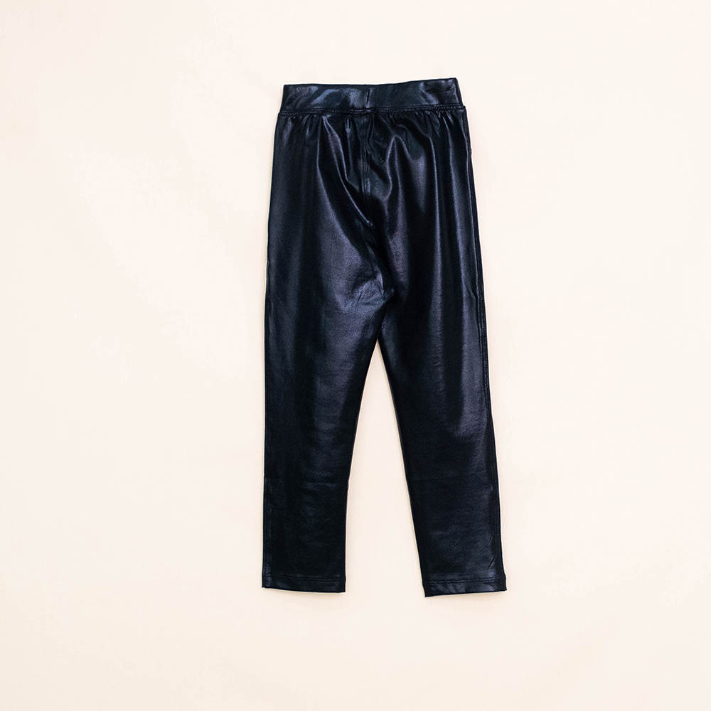 Legging Negro Metalizado para Niña