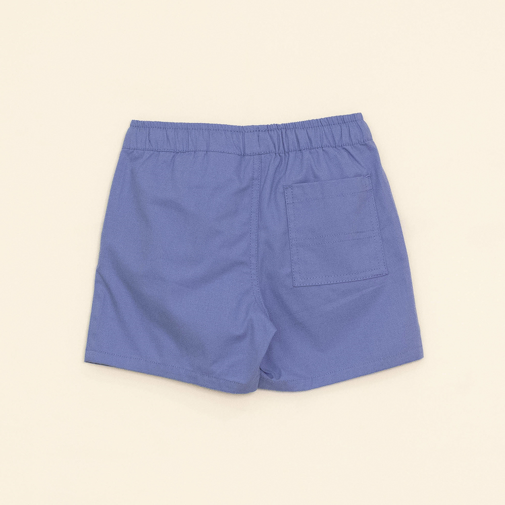 Short Azul con elástico y Cordones para Bebé Niño