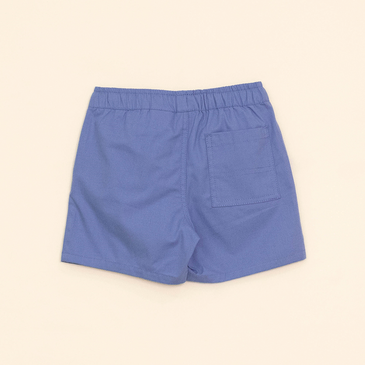 Short Azul con elástico y Cordones para Bebé Niño