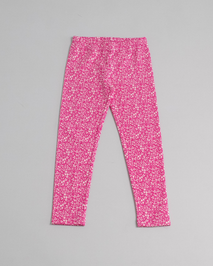 Legging de algodón con estampado floral