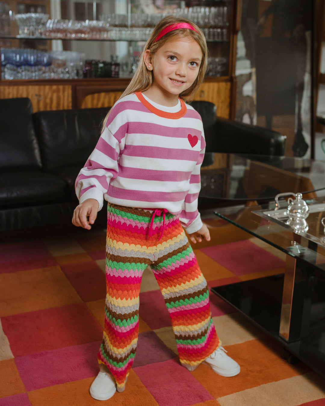 Pantalón crochet multicolor