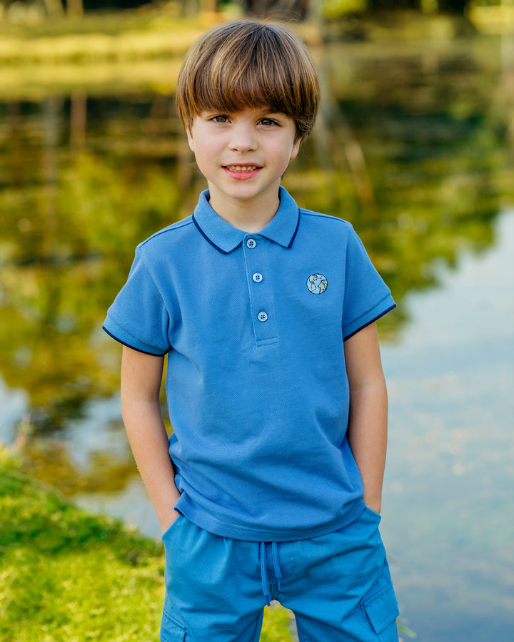 Pantalón cargo azul para Niño