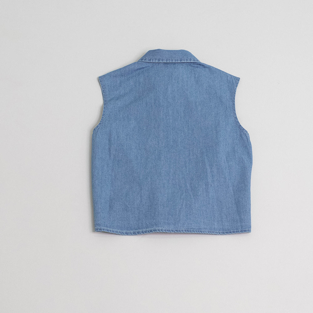 Blusa de chambray