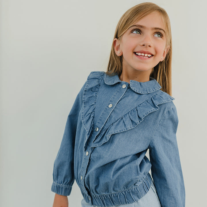 Chaqueta de chambray
