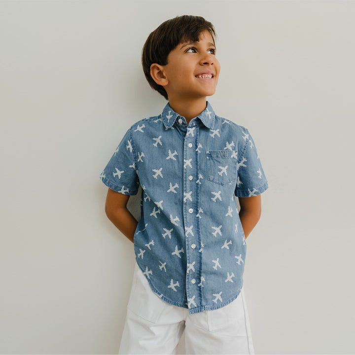 Camisa de chambray