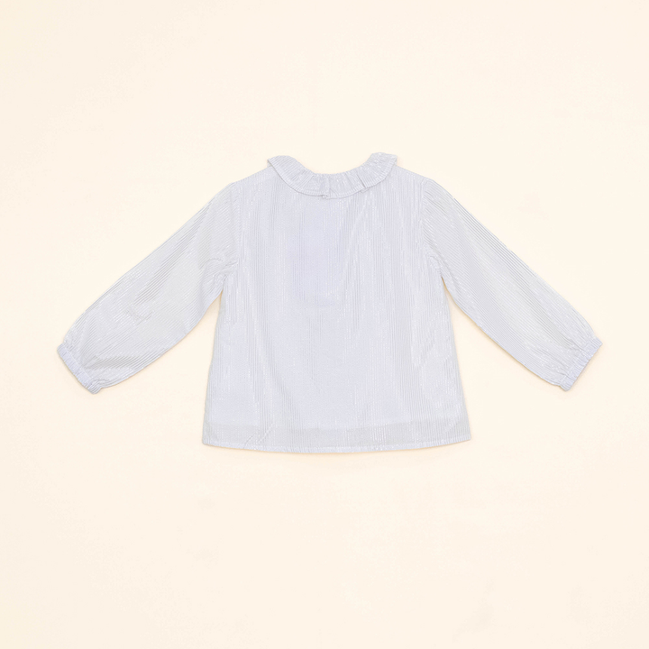 Blusa Con Rayas Plateadas Para Bebé Niña