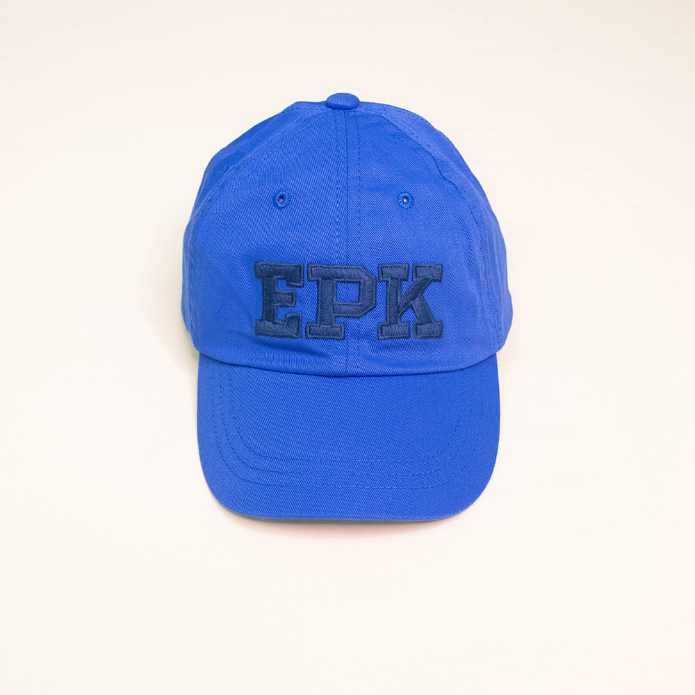 Gorra Azul Claro con bordado de EPK en Azul Oscuro para Niño