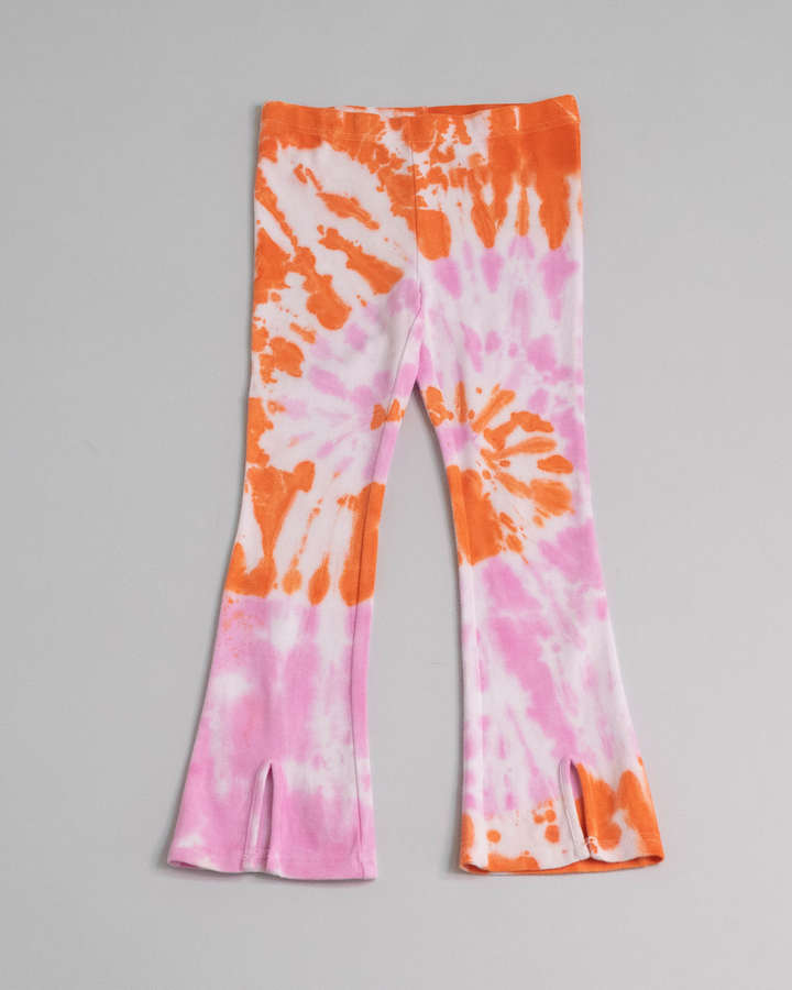 Legging de algodón teñido con aberturas