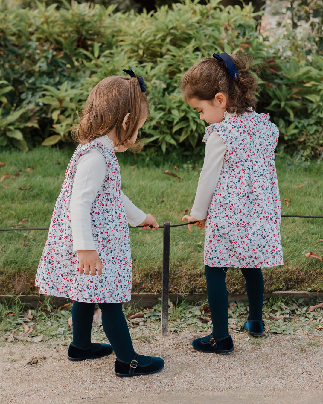 Vestido de popelina con estampado floral