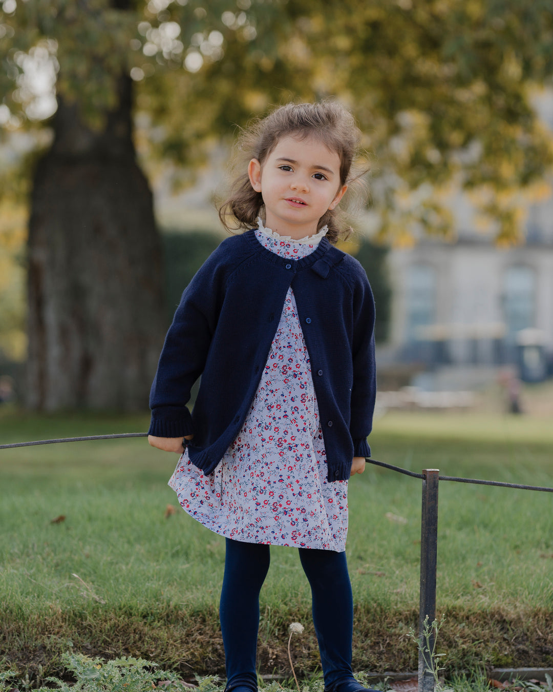 Vestido de popelina con estampado floral