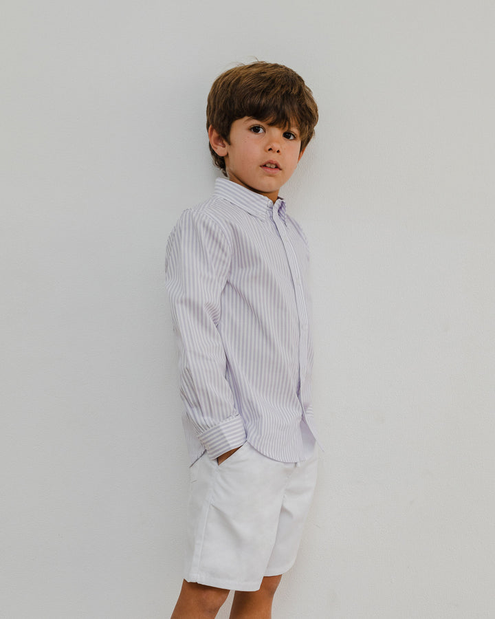 Camisa de popelina a rayas