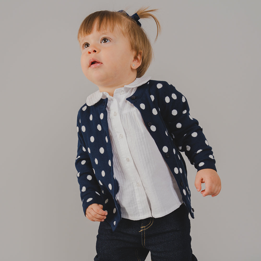 Jean Azul Oscuro Bebé Niña