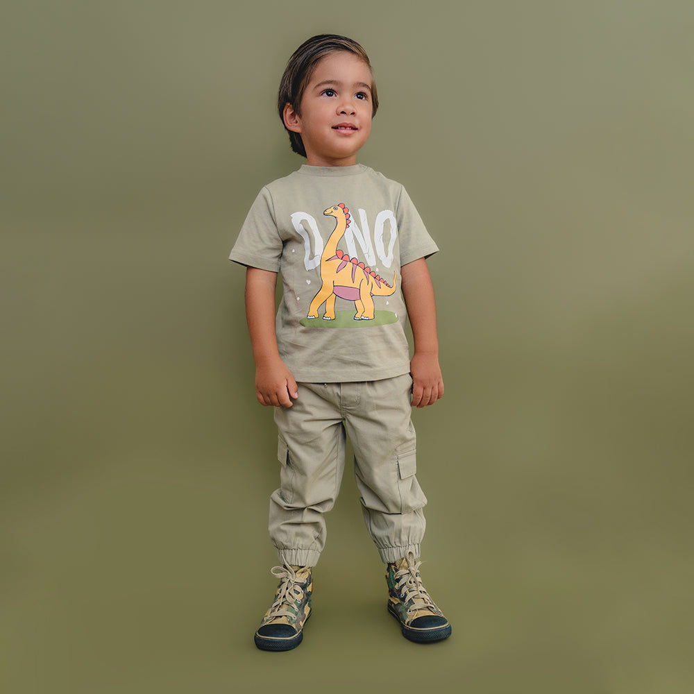 Pantalón Verde Cargo para Bebé Niño