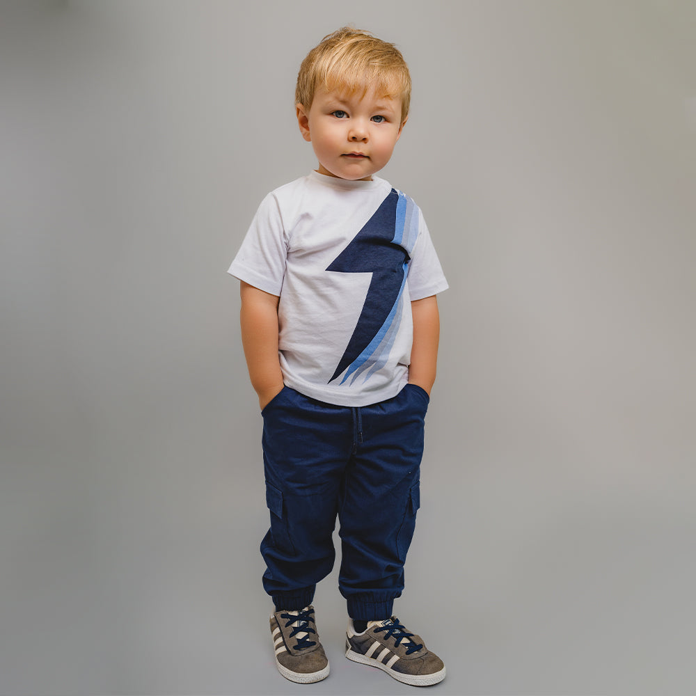 Pantalón Azul Oscuro Cargo para Bebé Niño