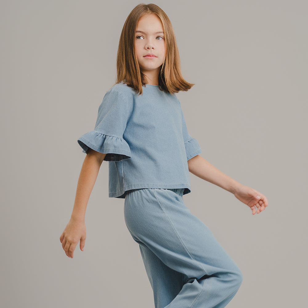 Blusa de Chambray para Niña