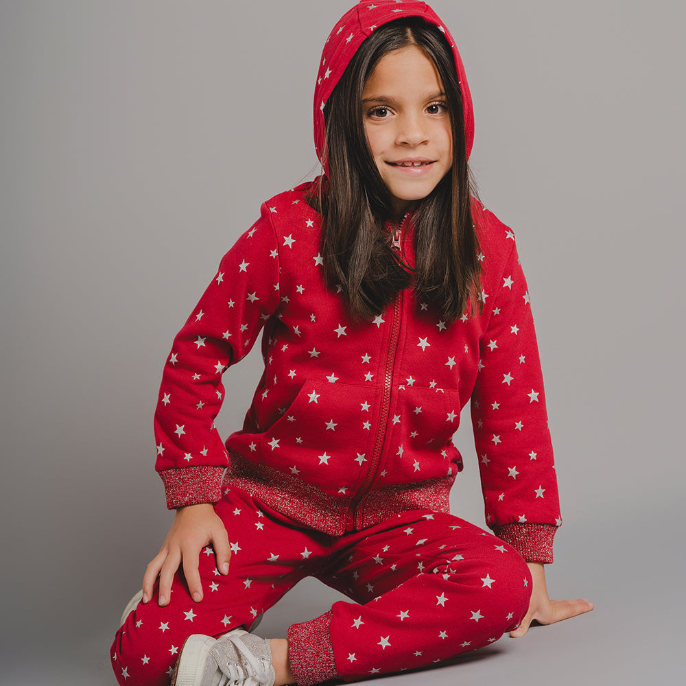 Suéter Rojo Con Estrellas Para Niña