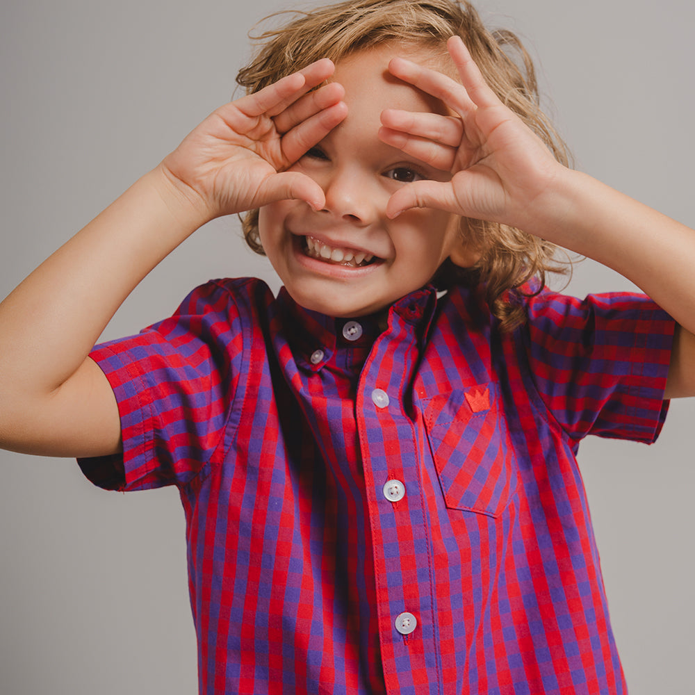 Camisa De Cuadros Para Bebé Niño