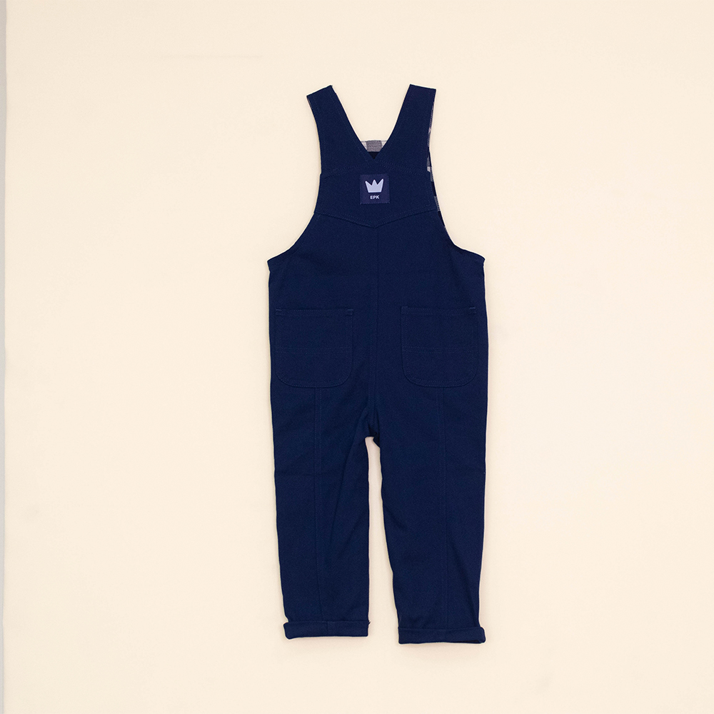 Braga Larga Azul Oscuro de Twill para Bebé Niño
