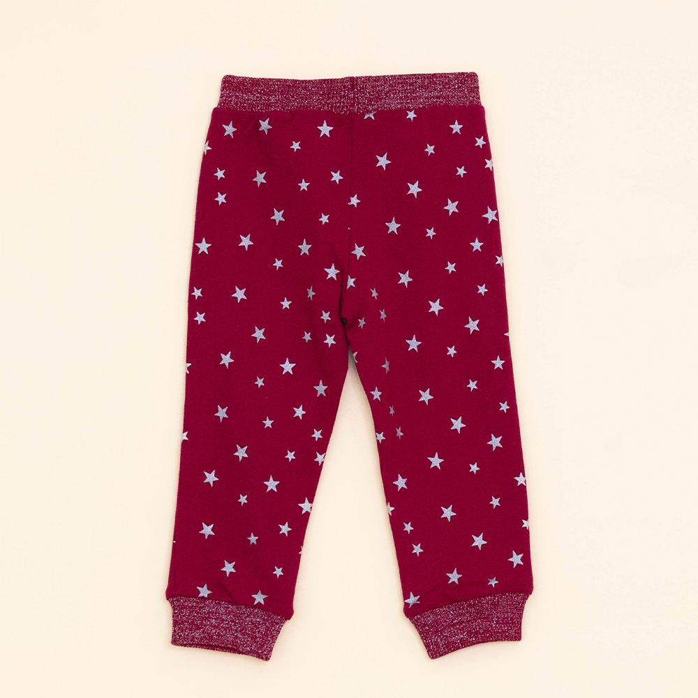 Mono Rojo De Estrellas Para Bebé Niña