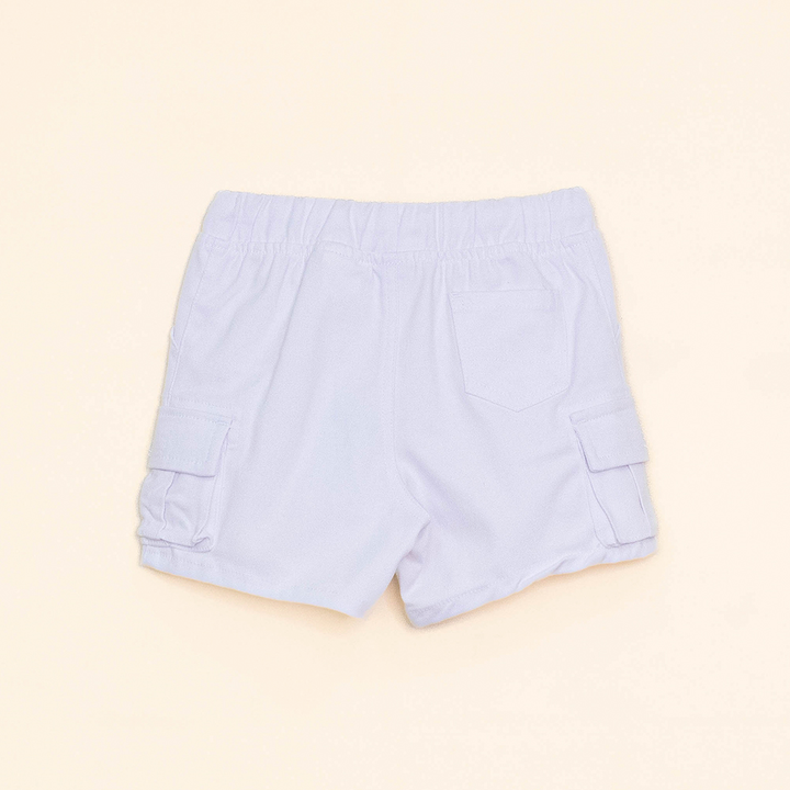 Short Blanco de Algodón Cargo para Bebé Niño