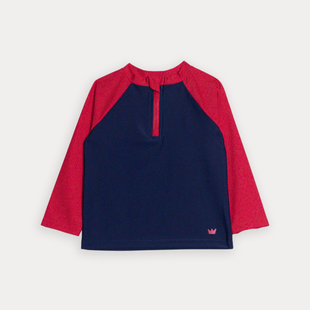 Franela De Agua Azul Mario Con Mangas Largas En Rojo Para Bebe Niño