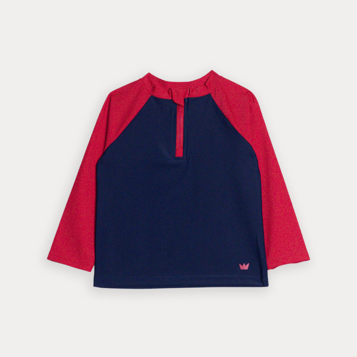 Franela De Agua Azul Mario Con Mangas Largas En Rojo Para Bebe Niño