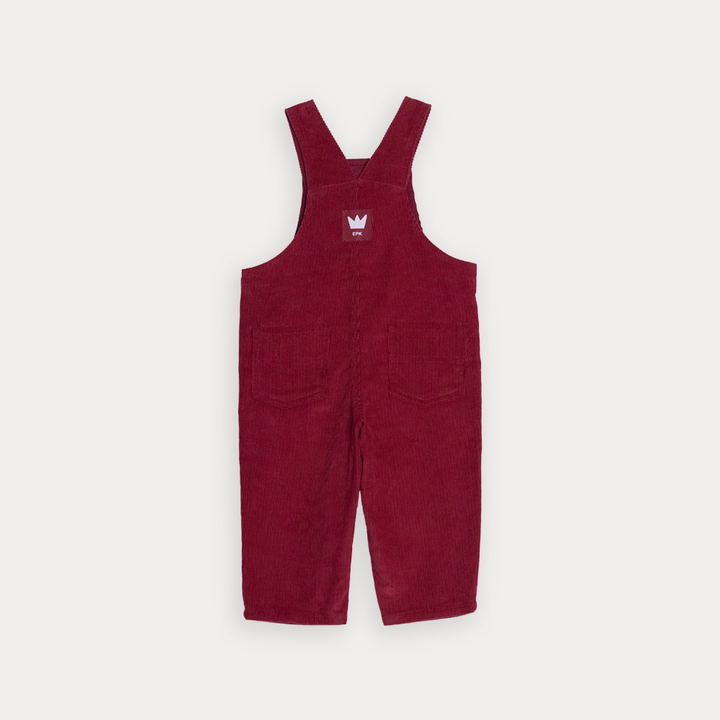 Braga De Corduroy Vinotinto Larga Para Bebe Niño