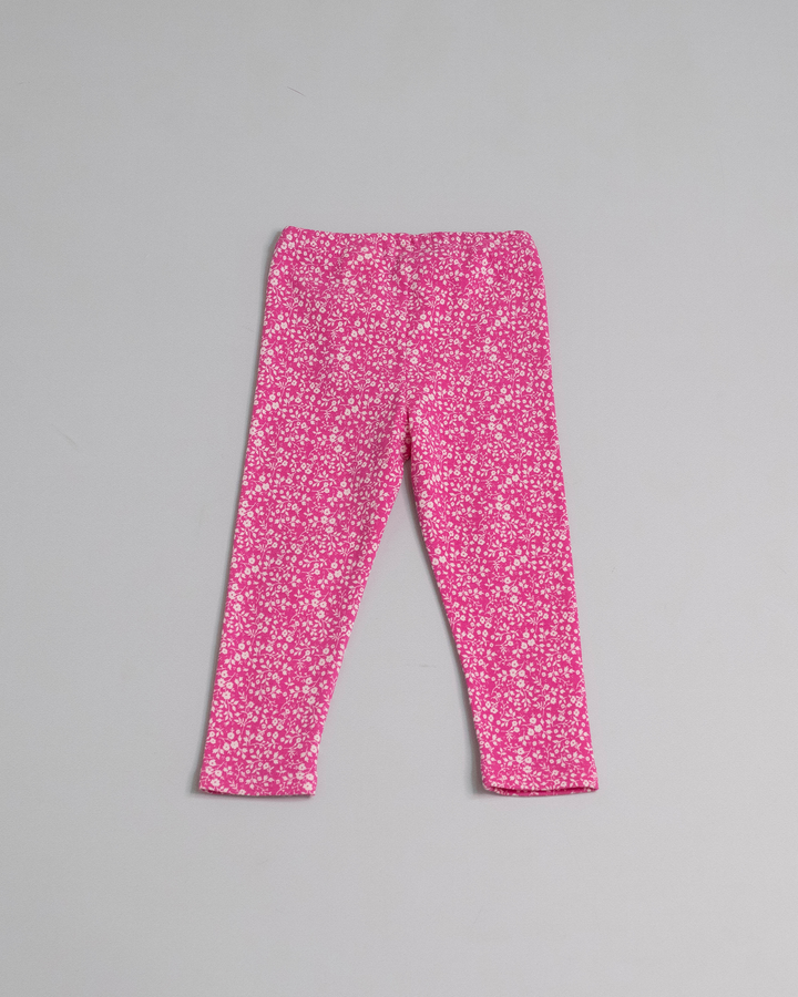 Legging de algodón con estampado floral
