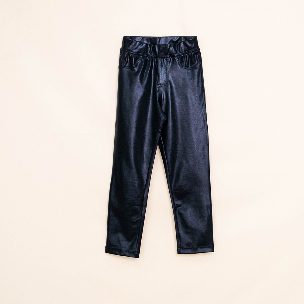 Legging Negro Metalizado para Niña