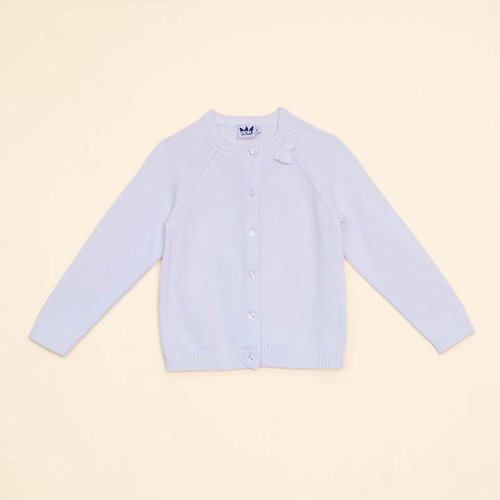 Cardigan Blanco con Lazo para Niña
