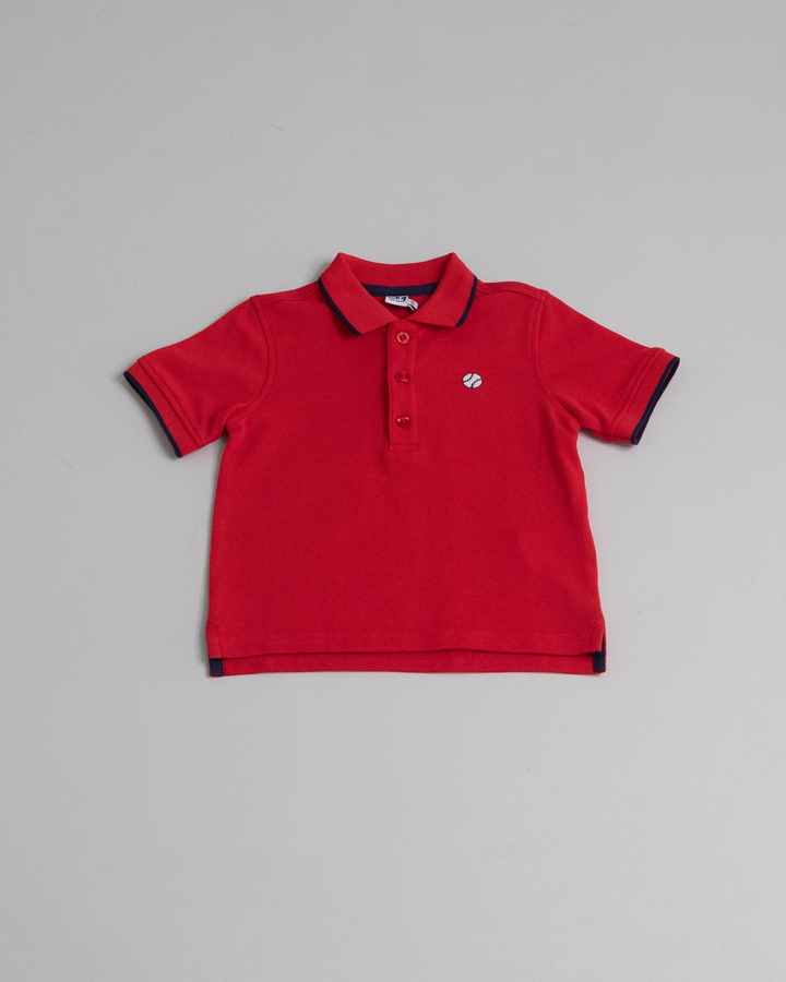 Chemise con gráfico bordado Rojo