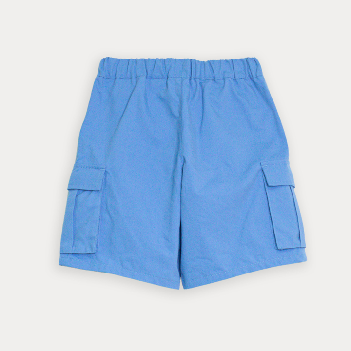 Short De Twill Ligero Azul Para Niño