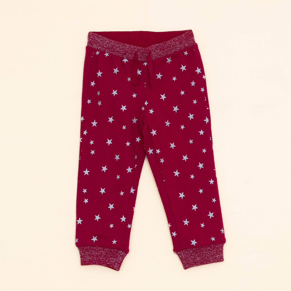 Mono Rojo De Estrellas Para Bebé Niña