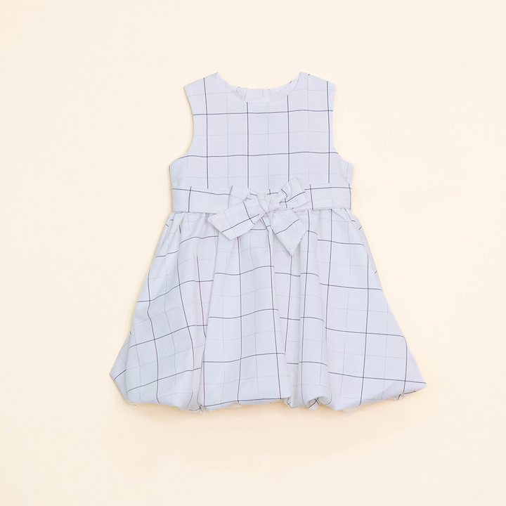 Vestido Bomba De Cadros Para Bebé Niña