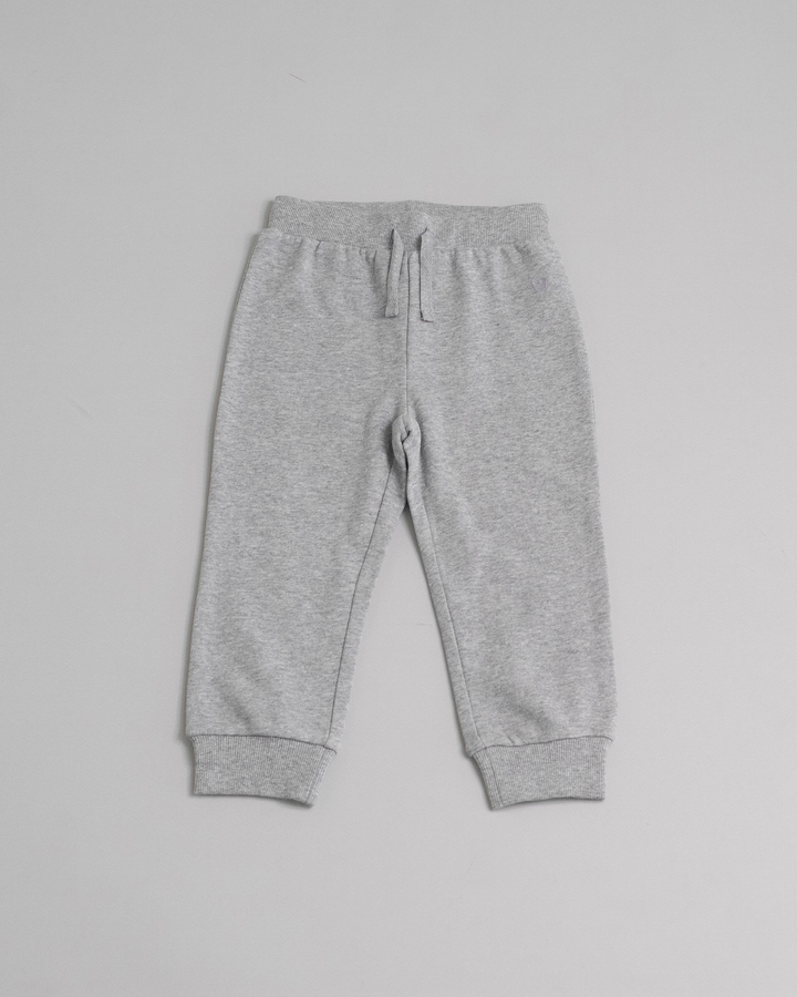 Pantalón de algodón con ajustador Gris