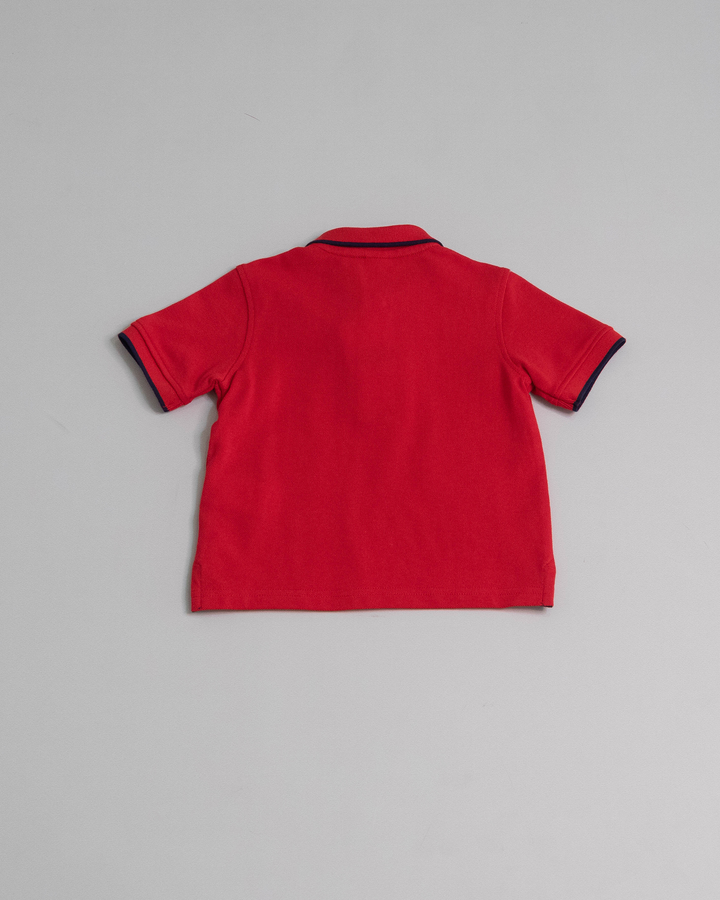 Chemise con gráfico bordado Rojo