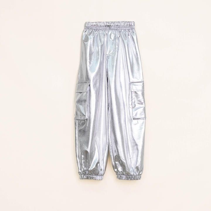 Pantalón Plateado Para Niña