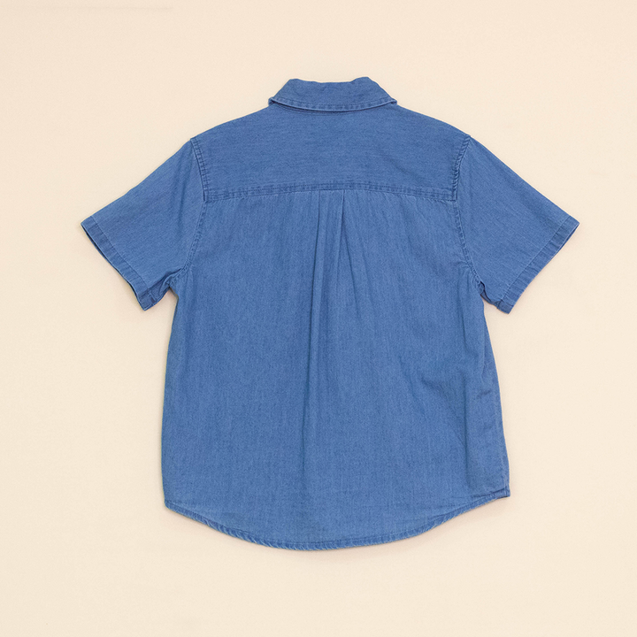 Camisa de Chambray Manga Corta para Niño