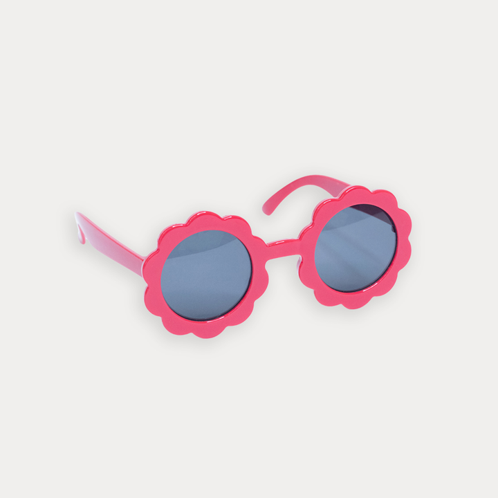 Lentes De Sol Rojos En Forma De Flor Para Niña