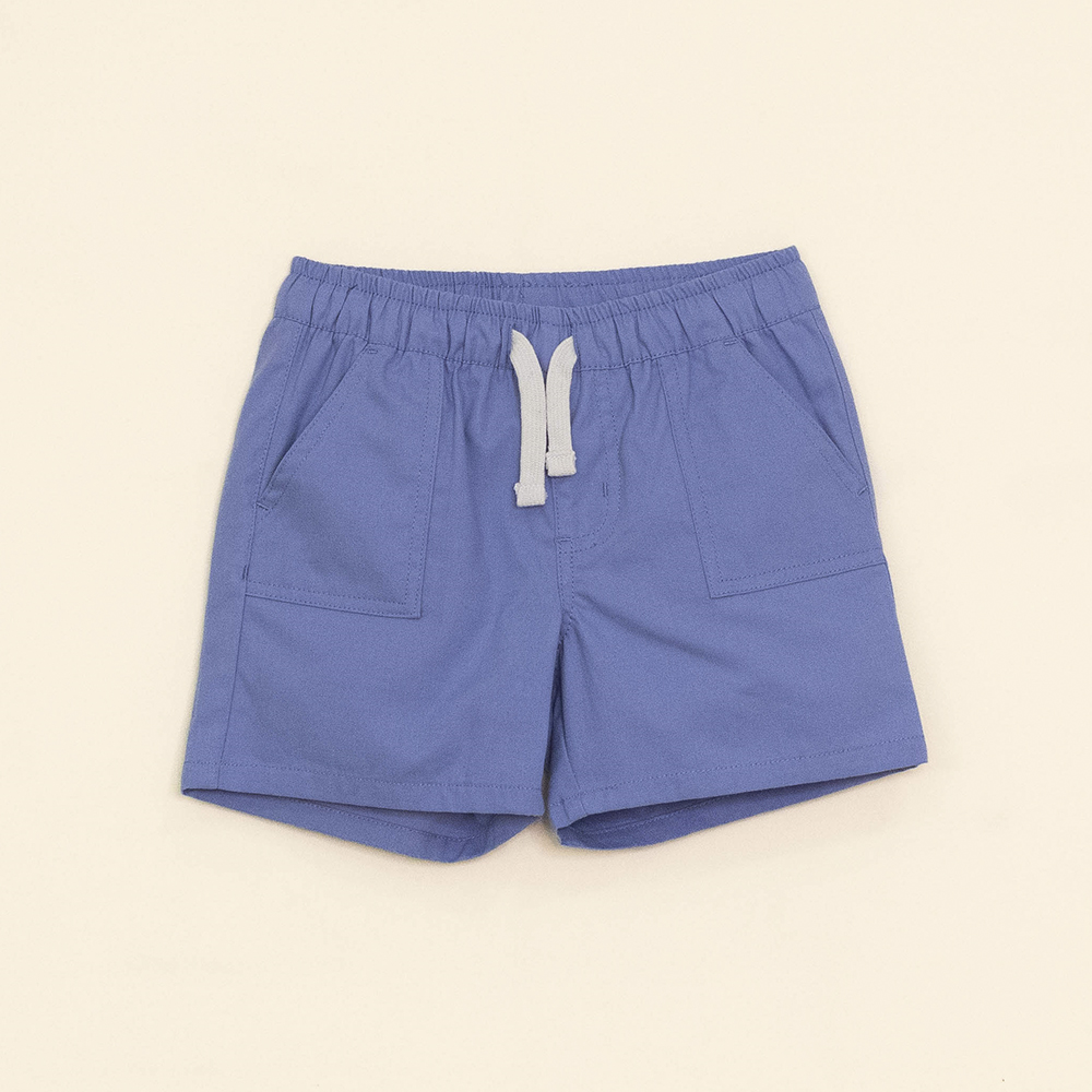 Short Azul con elástico y Cordones para Bebé Niño