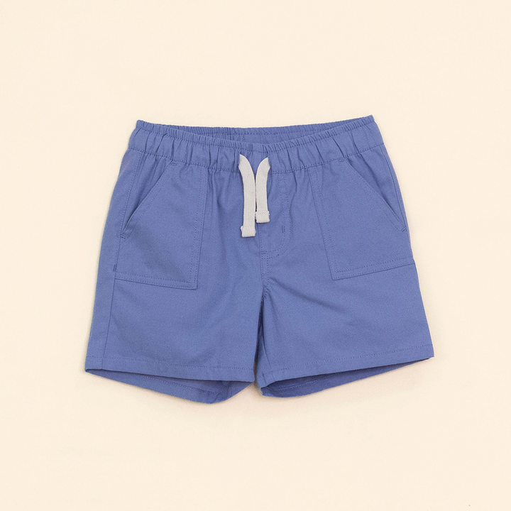 Short Azul con elástico y Cordones para Bebé Niño