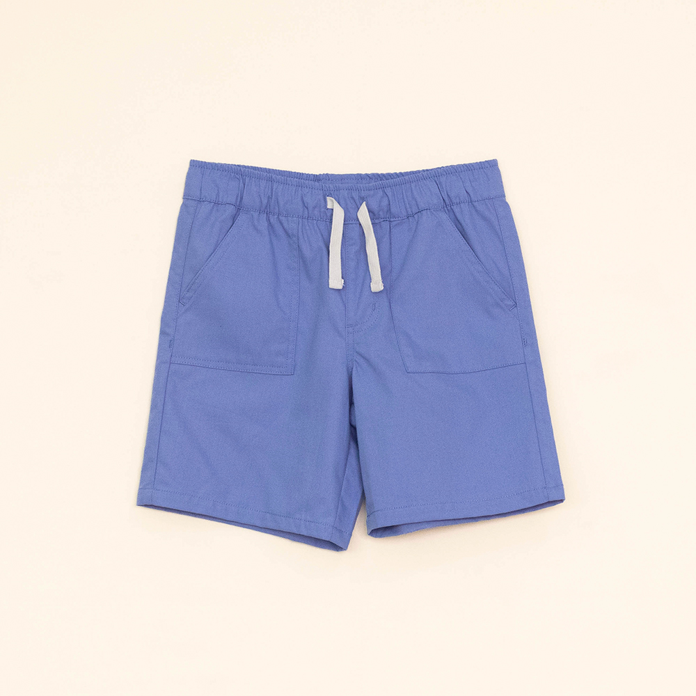 Short Azul con elástico y Cordones para Niño