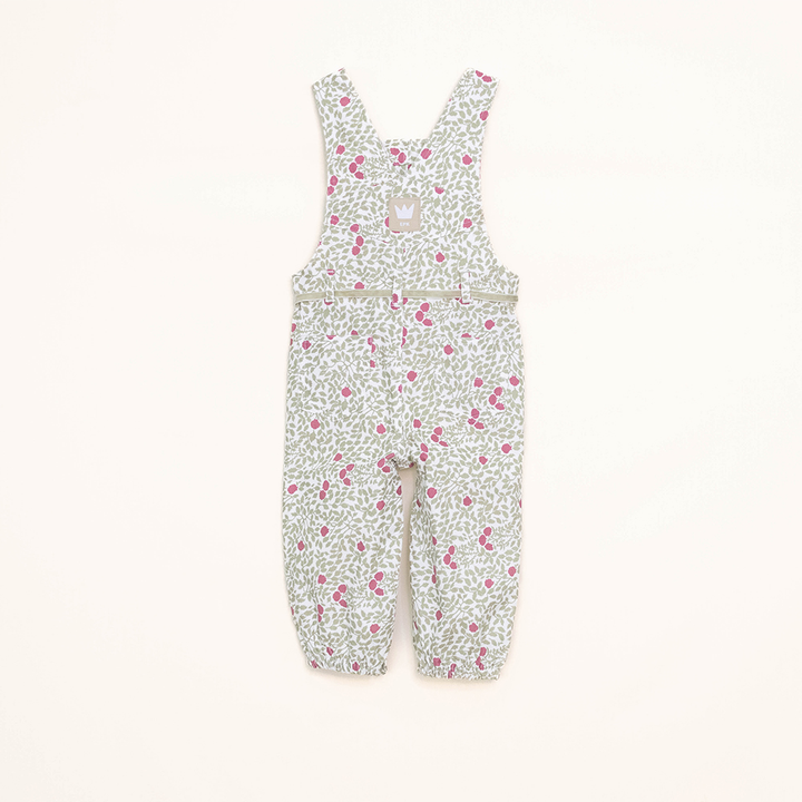 Braga Larga de Corduroy con Estampado Verde para Bebé Niña