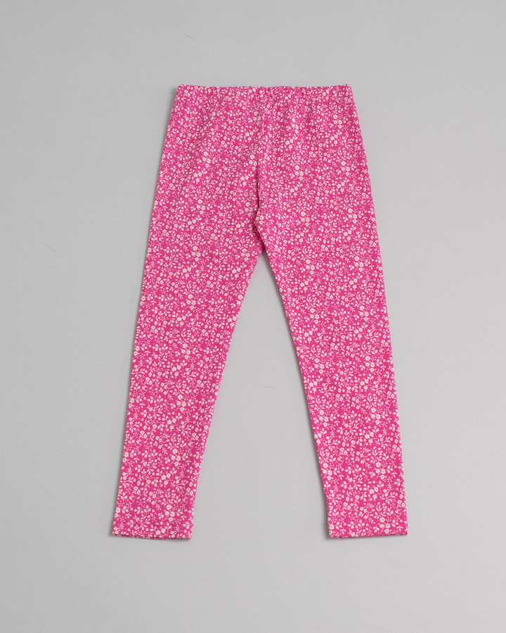Legging de algodón con estampado floral
