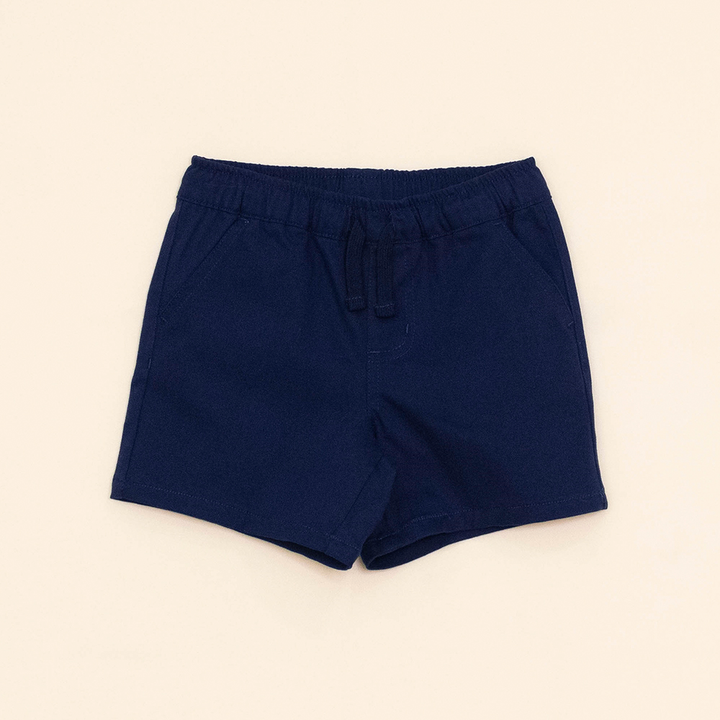 Short Azul Oscuro  de Algodón para Bebé Niño