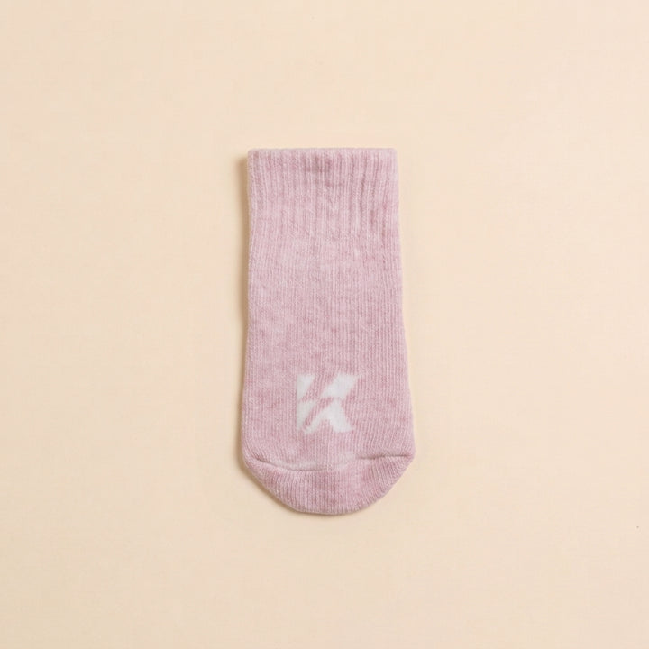 Media color Rosado con antirebalantes para Bebe Niña