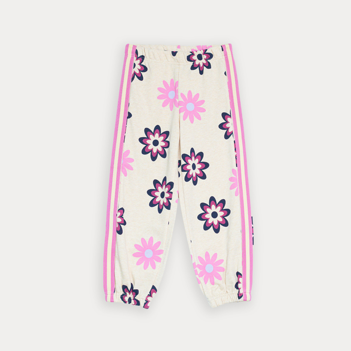 Mono De Algodón Amarillo Claro Con Estampado De Flores Para Niña