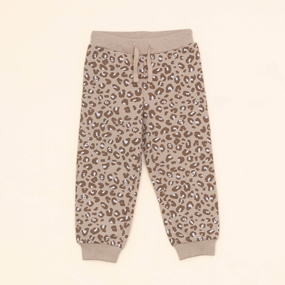 Mono de Algodón con Estampado de Animal Print para Bebé Niña