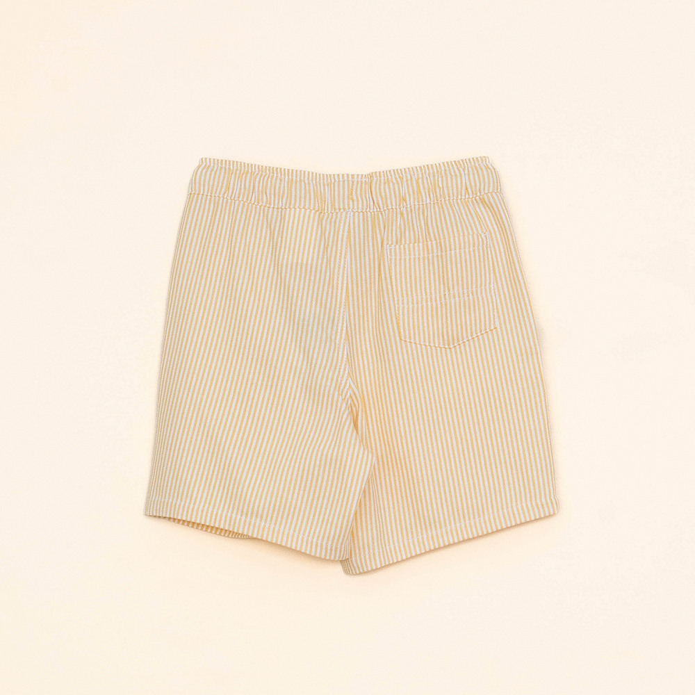 Short de Rayas Blancas y Amarillas para Niño